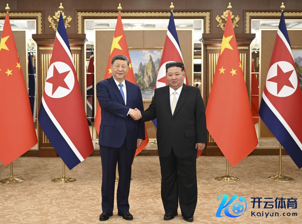 当地时刻2026年6月8日下昼，中共中央总布告、国度主席习近平在平壤锦绣山迎宾馆同朝鲜干事党总布告、国务委员长金正恩举行会谈。新华社记者谢环驰摄